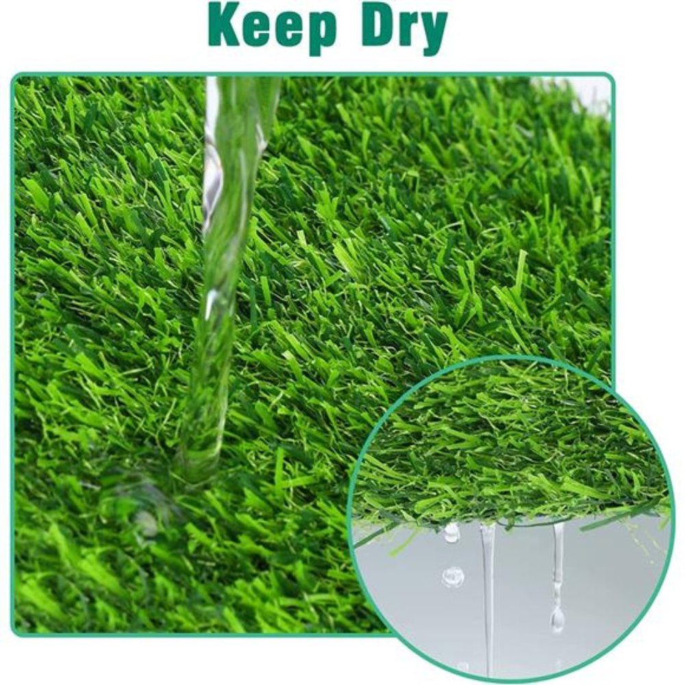 6 Pack Chicken Nesting Box Pads - Washable Artificial Grass - 12"×12"×1"